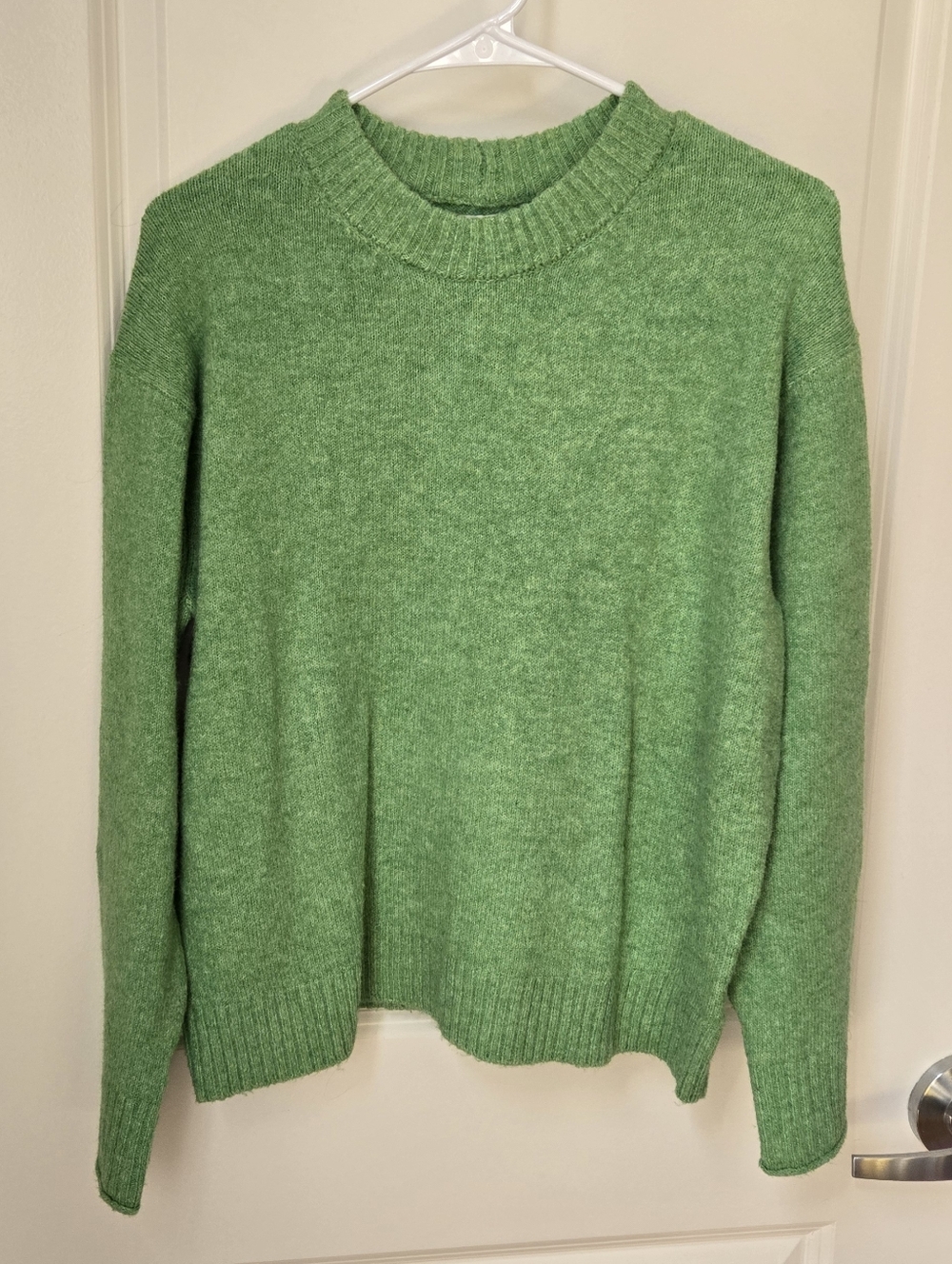 American Eagle Green Fluffy Knit Sweater Sz S
